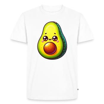Avocat - T-shirt Premium bio Homme - blanc - Devant - Nico (187cm)