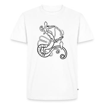 Norse Serpents - T-shirt Premium bio Homme - blanc - Devant - Nico (187cm)