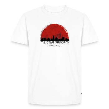 Petit Tokyo - T-shirt Premium bio Homme - blanc - Devant - Nico (187cm)