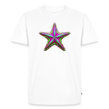 Starfish - Men's Premium Organic T-Shirt - white - Front - Nico (187cm)