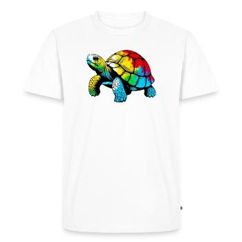 Tortue - T-shirt Premium bio Homme - blanc - Devant - Nico (187cm)