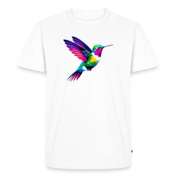 Colibri - T-shirt Premium bio Homme - blanc - Devant - Nico (187cm)