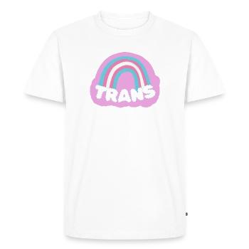 Transgenre - T-shirt Premium bio Homme - blanc - Devant - Nico (187cm)