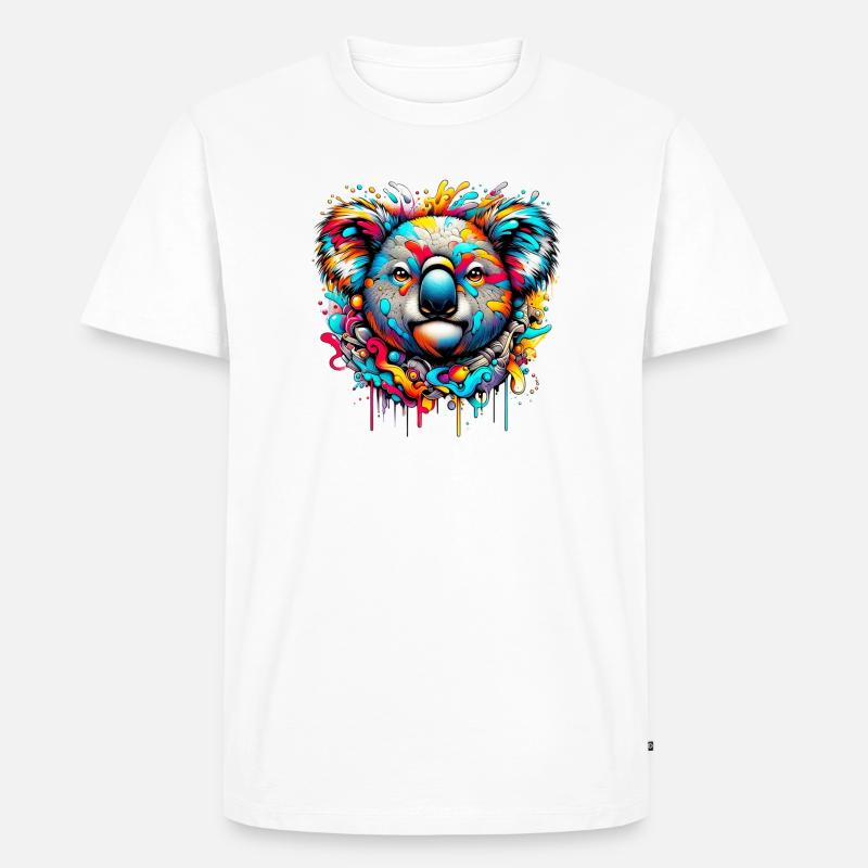 Koala - Männer Premium Bio T-Shirt - Weiß