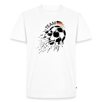 Soccer Team Germany Ball Explosion Logo icon - Men's Premium Organic T-Shirt - white - Front - Nico (187cm)