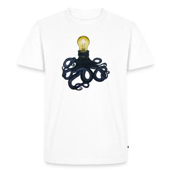 POUPE BULB - T-shirt Premium bio Homme - blanc - Devant - Nico (187cm)