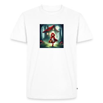 le petit chaperon rouge, conte merveilleux - T-shirt Premium bio Homme - blanc - Devant - Nico (187cm)