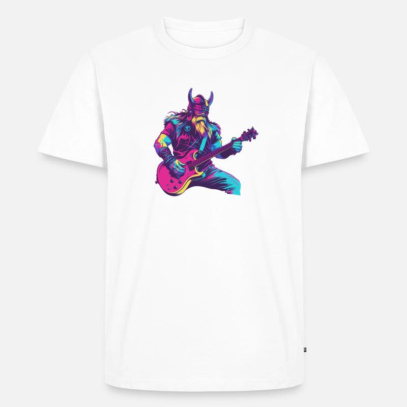 Schwerer Wikinger - Männer Premium Bio T-Shirt - Weiß