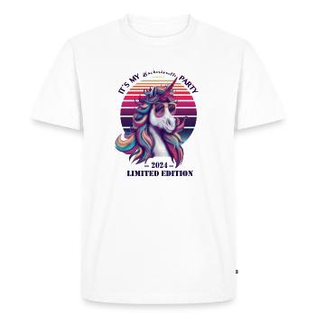 Mariée Drôle Enterrement de vie de jeune fille - T-shirt Premium bio Homme - blanc - Devant - Nico (187cm)
