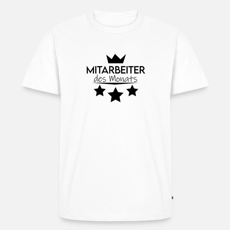 Mitarbeiter - Männer Premium Bio T-Shirt - Weiß