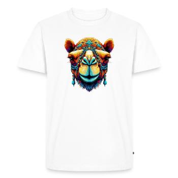 Camel - Men's Premium Organic T-Shirt - white - Front - Nico (187cm)