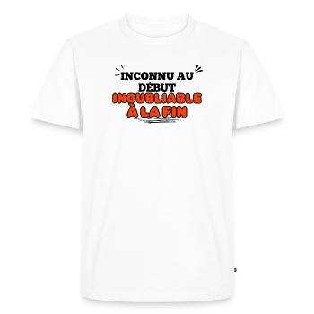 Design réconfortant avec message positif - T-shirt Premium bio Homme - blanc - Devant - Nico (187cm)