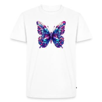 Papillon de cristal - T-shirt Premium bio Homme - blanc - Devant - Nico (187cm)
