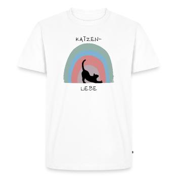 Amour des chats - T-shirt Premium bio Homme - blanc - Devant - Nico (187cm)