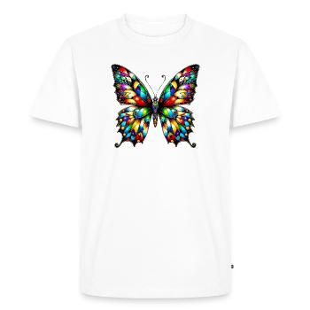 Papillon - T-shirt Premium bio Homme - blanc - Devant - Nico (187cm)