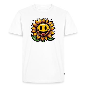 Tournesol - T-shirt Premium bio Homme - blanc - Devant - Nico (187cm)