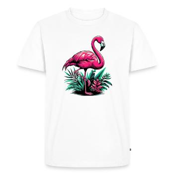Flamant - T-shirt Premium bio Homme - blanc - Devant - Nico (187cm)