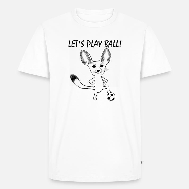 Fennek Let's Play Ball! - Männer Premium Bio T-Shirt - Weiß
