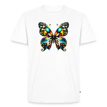 Papillon - T-shirt Premium bio Homme - blanc - Devant - Nico (187cm)