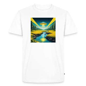 OVNI - T-shirt Premium bio Homme - blanc - Devant - Nico (187cm)