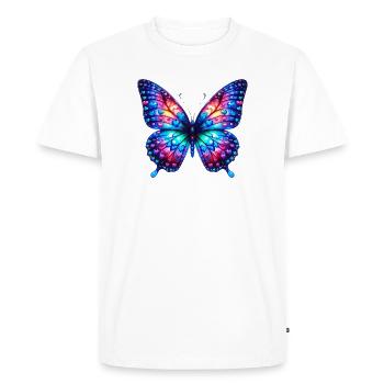Butterfly Heart Hearts Hearts Heart - Men's Premium Organic T-Shirt - white - Front - Nico (187cm)
