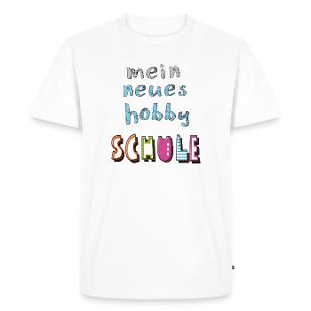 Écolier Enfant - T-shirt Premium bio Homme - blanc - Devant - Nico (187cm)