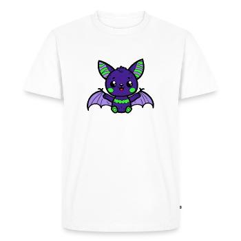 Chauve-souris - T-shirt Premium bio Homme - blanc - Devant - Nico (187cm)
