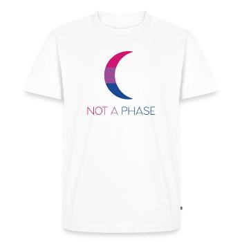 LGBTQ Pride Month - Not a Phase - Bisexual - Men's Premium Organic T-Shirt - white - Front - Nico (187cm)