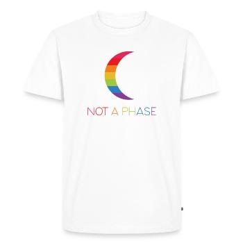 LGBTQ Pride Month - Not a Phase - LGBT - Men's Premium Organic T-Shirt - white - Front - Nico (187cm)