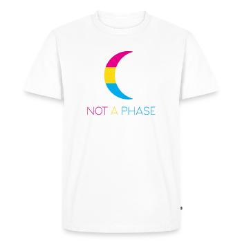 LGBTQ Pride Month - Not a Phase - Pansexual - Men's Premium Organic T-Shirt - white - Front - Nico (187cm)