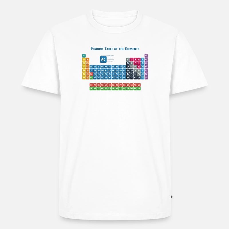 Periodensystem der Elemente 2 - Männer Premium Bio T-Shirt - Weiß
