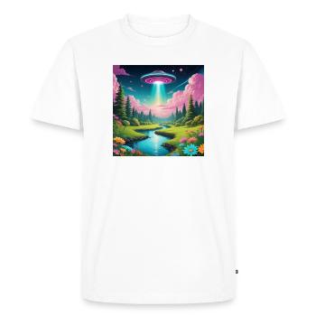 OVNI - T-shirt Premium bio Homme - blanc - Devant - Nico (187cm)