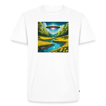 OVNI - T-shirt Premium bio Homme - blanc - Devant - Nico (187cm)