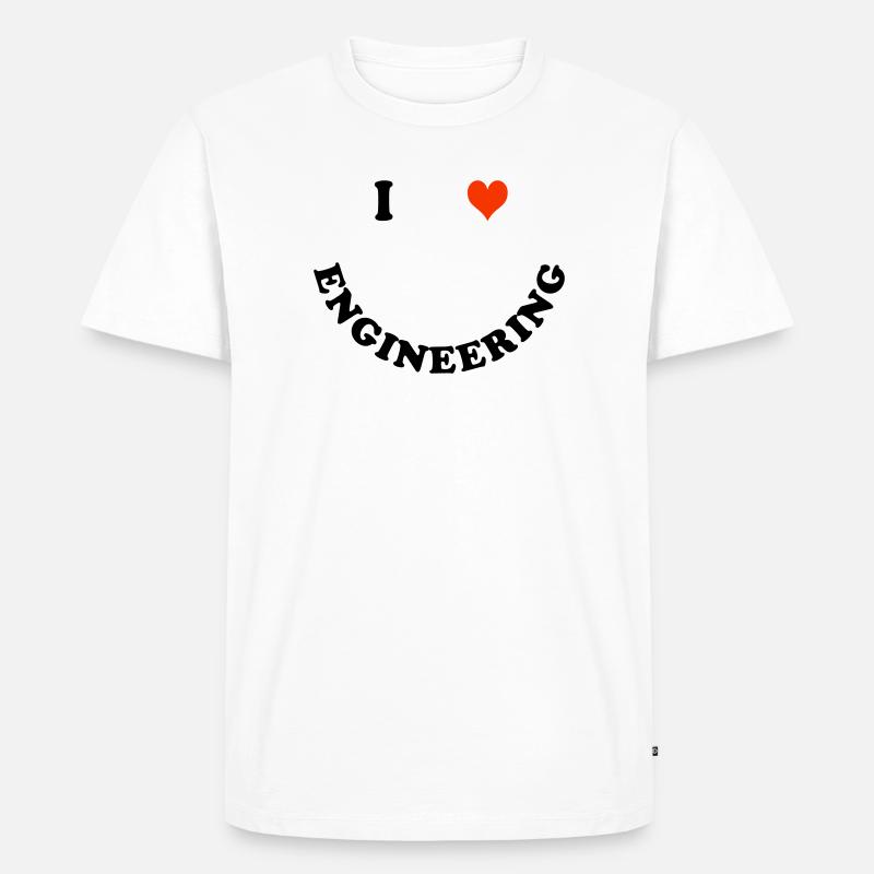 Ingenieur - Männer Premium Bio T-Shirt - Weiß