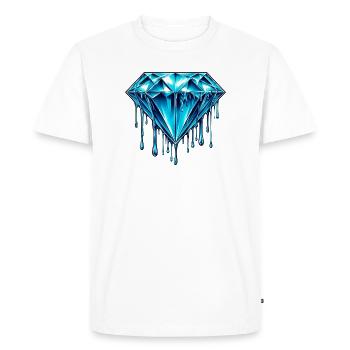 Diamond - Men's Premium Organic T-Shirt - white - Front - Nico (187cm)