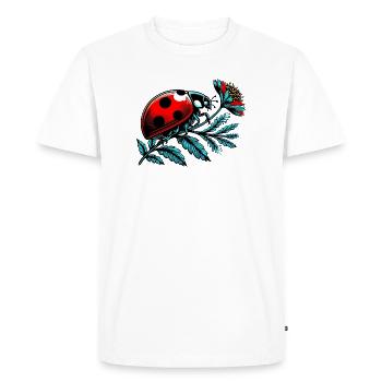 Coccinelle - T-shirt Premium bio Homme - blanc - Devant - Nico (187cm)