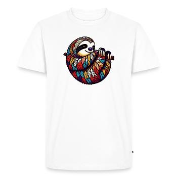 Paresse - T-shirt Premium bio Homme - blanc - Devant - Nico (187cm)