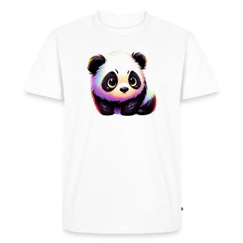 Panda - T-shirt Premium bio Homme - blanc - Devant - Nico (187cm)