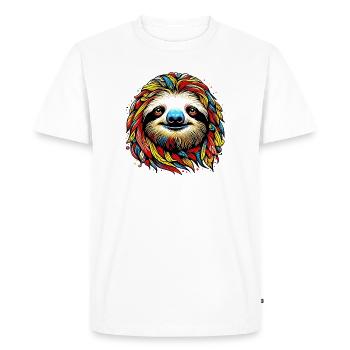 Paresse - T-shirt Premium bio Homme - blanc - Devant - Nico (187cm)