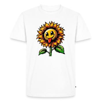 Tournesol - T-shirt Premium bio Homme - blanc - Devant - Nico (187cm)
