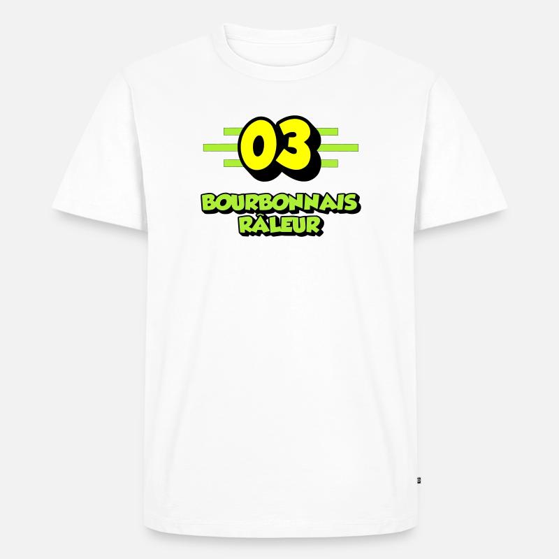 Bourbonnais râleur - T-shirt Premium bio Homme - blanc