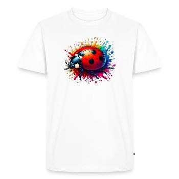 Coccinelle - T-shirt Premium bio Homme - blanc - Devant - Nico (187cm)