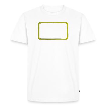 yellow-grey frame - Men's Premium Organic T-Shirt - white - Front - Nico (187cm)