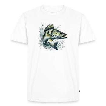 Sandre - T-shirt Premium bio Homme - blanc - Devant - Nico (187cm)