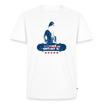 L’âme du skate - T-shirt Premium bio Homme - blanc - Devant - Nico (187cm)