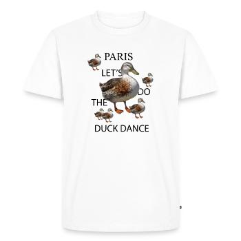 Danse du canard - T-shirt Premium bio Homme - blanc - Devant - Nico (187cm)