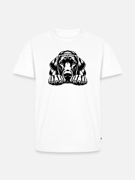 Great Dane - Men's Premium Organic T-Shirt - white