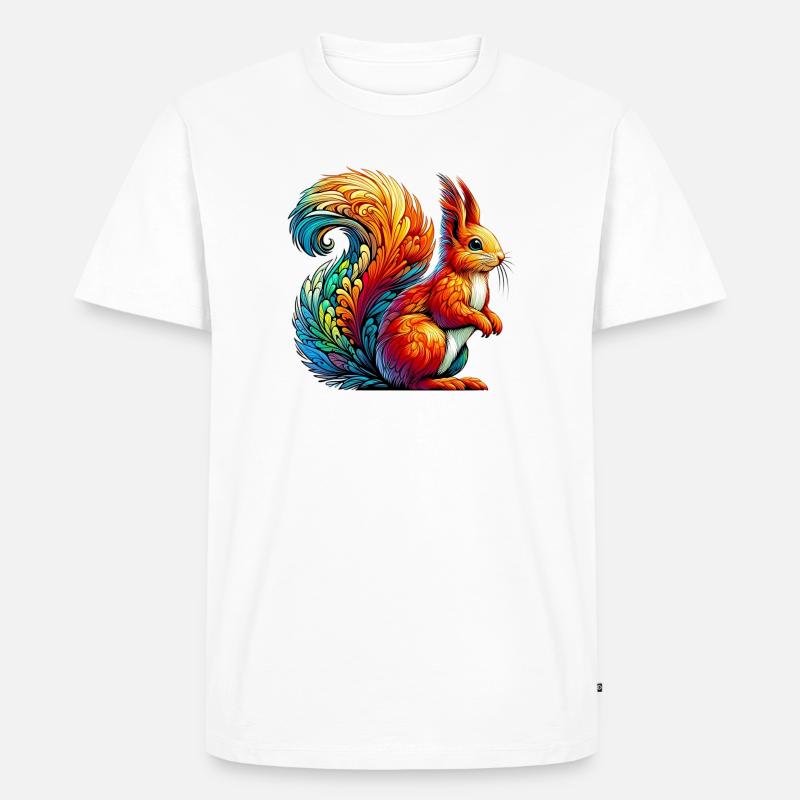Eichhörnchen - Männer Premium Bio T-Shirt - Weiß