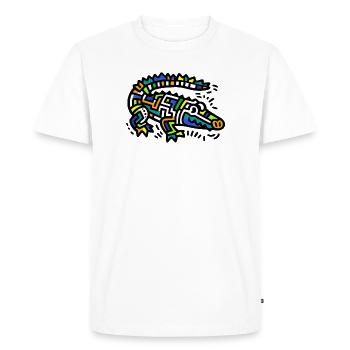 Alligator Crocodile - Men's Premium Organic T-Shirt - white - Front - Nico (187cm)