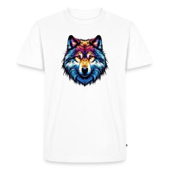 Loup - T-shirt Premium bio Homme - blanc - Devant - Nico (187cm)